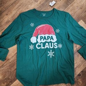 Papa Claus Men's Long Sleeve Tee NWT